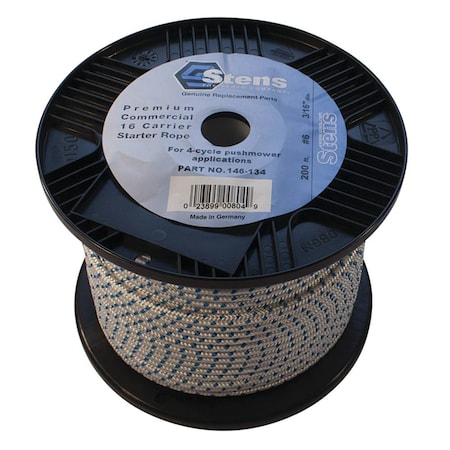 Stens Solid Braid Starter Rope #6 Solid Braid; 146-134 200' 146-134